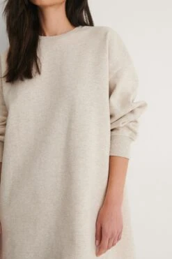 Robe Sweatshirt Oversize Bio -Lady Doux Soldes Magasin nakd organic oversized sweatshirt dress 1018 007266 0295 05g
