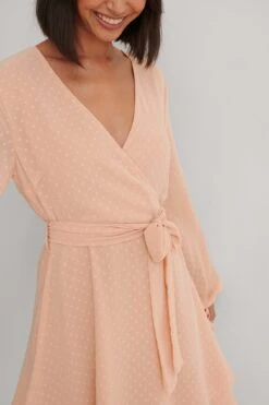 Robe En Dobby À Superpositions Et À Fronces -Lady Doux Soldes Magasin nakd overlap dobby dress 1014 000807 0048 05g