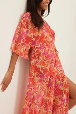 Robe Caftan -Lady Doux Soldes Magasin nakd overlap tie caftan dress 1014 001450 1748 2826