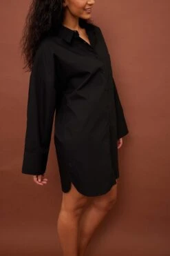 NA-KD Robe Chemise Surdimensionnée En Coton -Lady Doux Soldes Magasin nakd oversized cotton shirt dress 1100 006225 0002 4