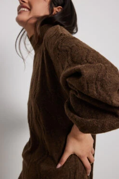 NA-KD Robe Longue Oversize En Maille -Lady Doux Soldes Magasin nakd oversized knitted maxi dress 1100 006834 0017 8482