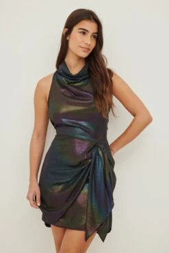 Robe Mini à Empiècement Sur Le Devant -Lady Doux Soldes Magasin nakd panel front mini dress 1017 001349 0072 7145