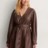 NA-KD Robe Avec Ceinture En Pu