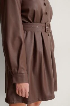 NA-KD Robe Avec Ceinture En Pu -Lady Doux Soldes Magasin nakd pu belted mini dress 1018 007168 0017 07g