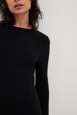 Robe Corset Mi-longue En Maille Côtelée -Lady Doux Soldes Magasin nakd rib knitted corset detail midi dress 1018 010189 0002 19361 1