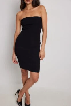 NA-KD Robe Mini En Maille Côtelée -Lady Doux Soldes Magasin nakd rib knitted mini tube dress 1100 006173 0002 8592