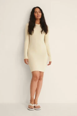 Mini Robe Côtelée Recyclée 31 Mini Robe Côtelée Recyclée -Lady Doux Soldes Magasin nakd rib mini dress 1044 000167 0140 03c