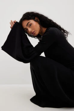 Robe Volantée En Maille Côtelée -Lady Doux Soldes Magasin nakd ribbed flouncy knitted dress 1720 000112 0002 12190 1