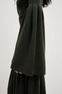 Robe Volantée En Maille Côtelée -Lady Doux Soldes Magasin nakd ribbed flouncy knitted dress 1720 000112 0086 12280