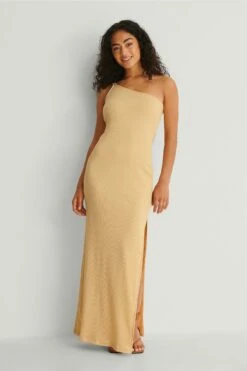 Maxi Robe Côtelée Recyclée -Lady Doux Soldes Magasin nakd ribbed maxi dress 1018 008330 0024 05c r 1