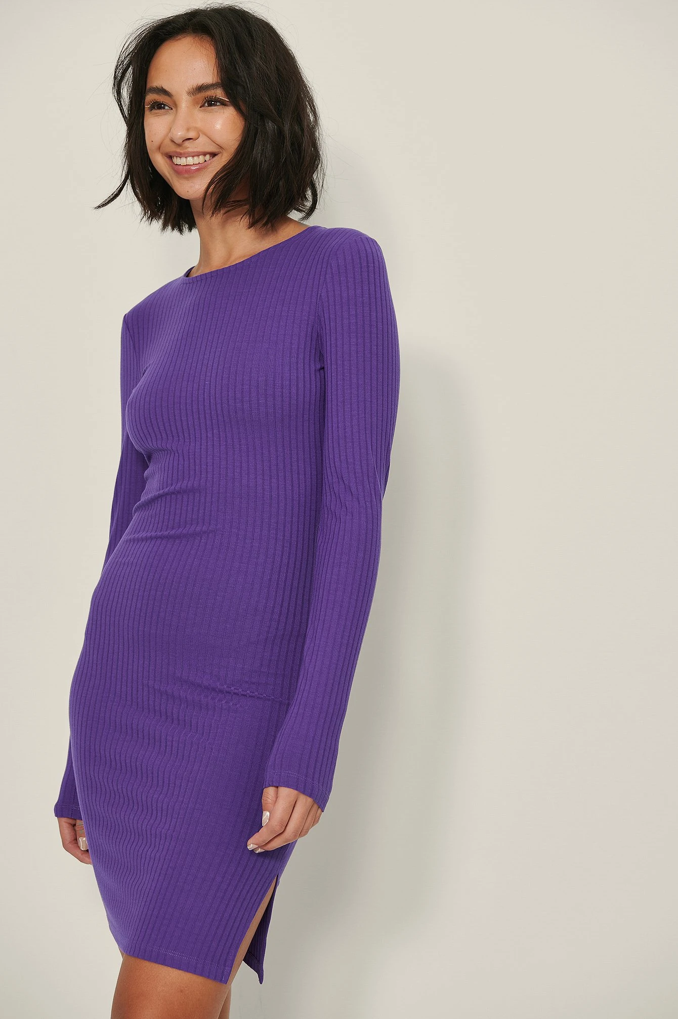 Robe Fendue Côtelée 7 Robe Fendue Côtelée – Image 7