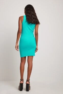 NA-KD Mini Robe Côtelée -Lady Doux Soldes Magasin nakd ribbed turtle neck mini dress 1100 006624 0306 2514