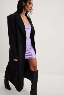 NA-KD Mini Robe Satin -Lady Doux Soldes Magasin nakd satin mini dress 1100 006811 0208 15118 1