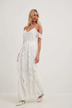 Robe Longue Transparente Avec Dentelle -Lady Doux Soldes Magasin nakd sheer lace detail maxi dress 1017 002211 0001 22704