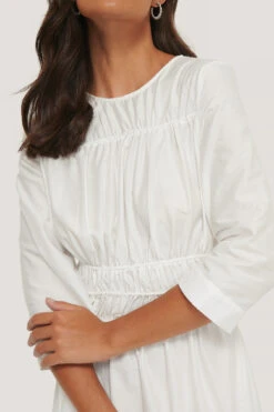 Robe Froncée -Lady Doux Soldes Magasin nakd shirred midi dress 1018 004469 0001 04g r