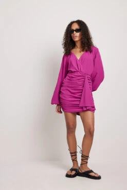 Robe Courte Avec Jupe Ornementée -Lady Doux Soldes Magasin nakd skirt detail mini dress 1018 009784 0307 8756 01r