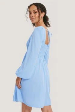 Robe À Encolure Carrée Smockée -Lady Doux Soldes Magasin nakd smocked square neck dress 1014 000897 0047 02k