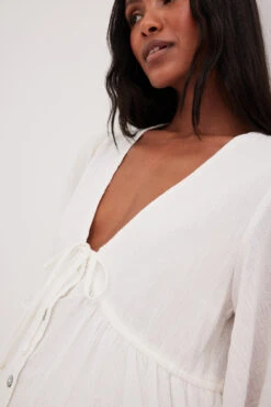 Robe Longue Nouée à La Taille En Coton Doux -Lady Doux Soldes Magasin nakd soft cotton tie waist maxi dress 1014 001578 0001 3388