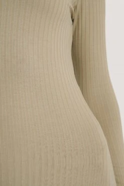 Mini Robe Côtelée -Lady Doux Soldes Magasin nakd square neckline rib dress 1100 003416 0005 06g