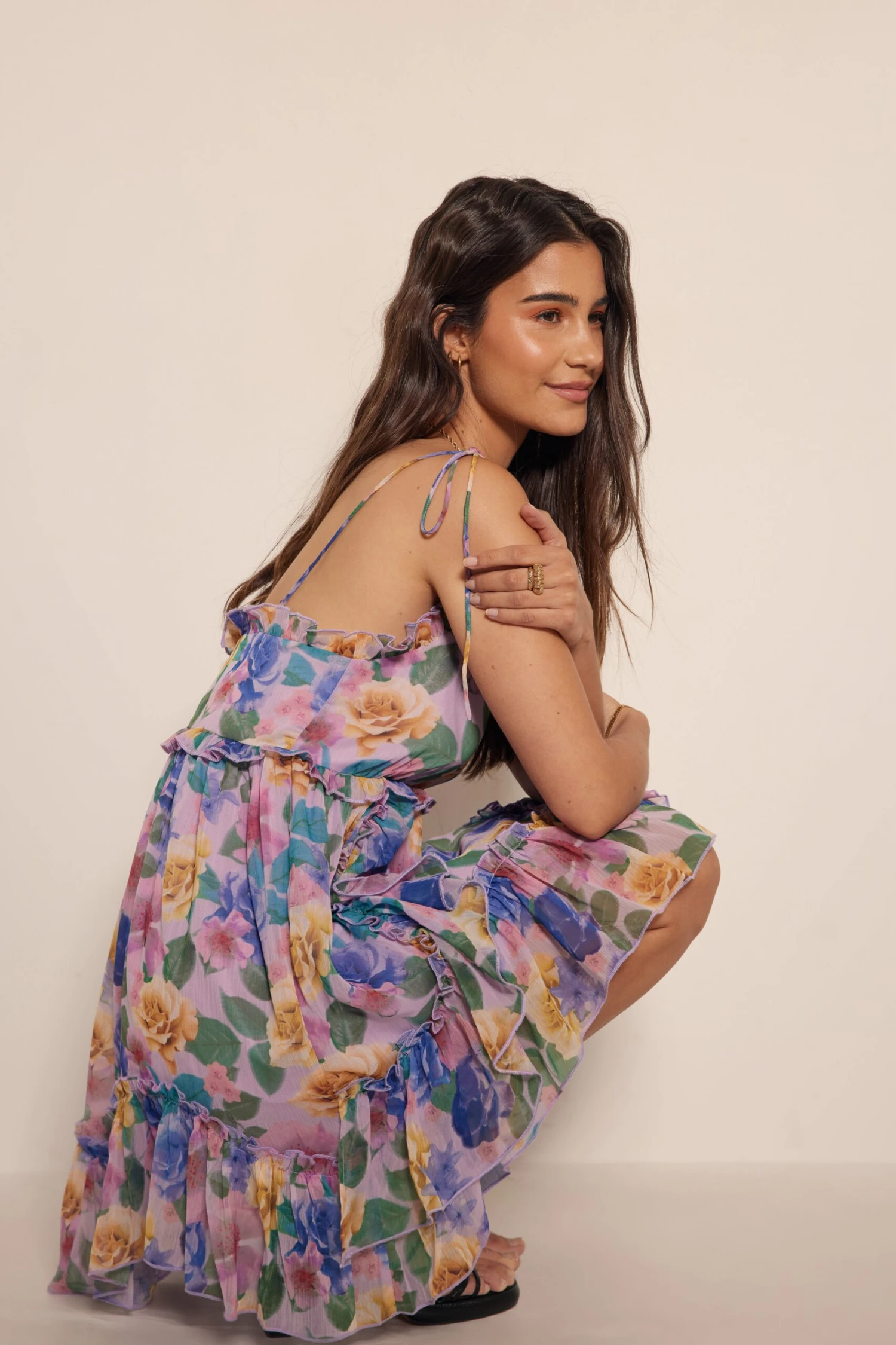 Mini Robe à Détails Volants 4 Mini Robe à Détails Volants – Image 4