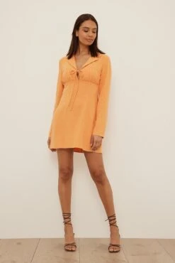 NA-KD Robe Mini En Lin Mélangé 10 NA-KD Robe Mini En Lin Mélangé -Lady Doux Soldes Magasin nakd straps front linen mini dress 1018 009177 0261 3012 1