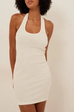 NA-KD Robe Courte En Jersey Bouclette -Lady Doux Soldes Magasin nakd terry mini dress 1100 006557 0260 4040
