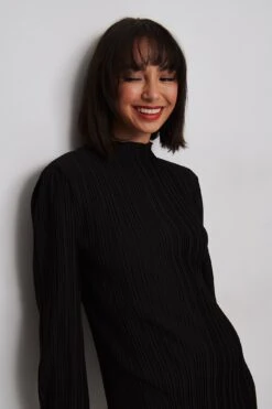 Robe Texturée Manches Tombantes -Lady Doux Soldes Magasin nakd textured dropped sleeve dress 1731 000005 0002 05g