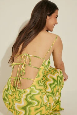 Robe Nouée En Satin -Lady Doux Soldes Magasin nakd tie detail satin dress 1730 000038 9426 44106 copy