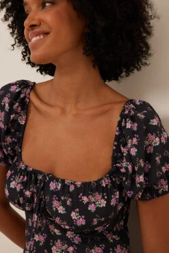 Robe Mini Nouée -Lady Doux Soldes Magasin nakd tie details mini dress 1014 001478 8476 1868 copy