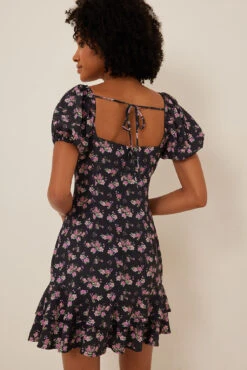 Robe Mini Nouée -Lady Doux Soldes Magasin nakd tie details mini dress 1014 001478 8476 1881 copy