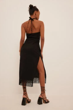 Robe Midi Torsadée -Lady Doux Soldes Magasin nakd twist front midi dress 1018 009417 0002 04