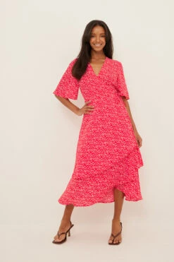 Robe Midi En Mousseline -Lady Doux Soldes Magasin nakd two layers chiffon midi dress 1014 001398 5787 2534