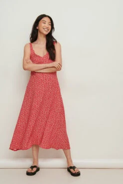 NA-KD Robe Midi Style Vintage