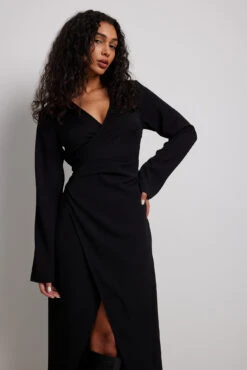 NA-KD Robe Longue à Détail Au Niveau De La Taille -Lady Doux Soldes Magasin nakd waist detail maxi dress 1100 006856 0002 0799