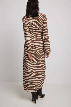 NA-KD Robe Longue à Détail Au Niveau De La Taille -Lady Doux Soldes Magasin nakd waist detail maxi dress 1100 006856 3180 1074