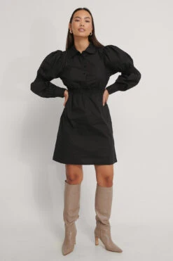 NA-KD Robe Chemise -Lady Doux Soldes Magasin nakd waist detail shirt dress 1100 003526 0002 03c