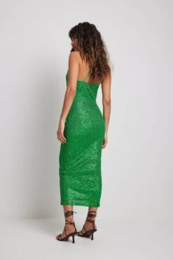 Robe Midi à Paillettes -Lady Doux Soldes Magasin nakd waterfall sequin midi dress 1017 001889 0010 9796