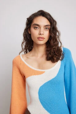 Robe Longue En Jacquard De Laine Mélangée -Lady Doux Soldes Magasin nakd wool blend jacquard knitted maxi dress 1100 006511 0541 4810