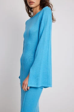 Robe Longue En Laine Mélangée à Manches Larges -Lady Doux Soldes Magasin nakd wool blend wide sleeve maxi dress 1100 006460 0003 4845