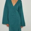 NA-KD Robe Midi Portefeuille En Tricot