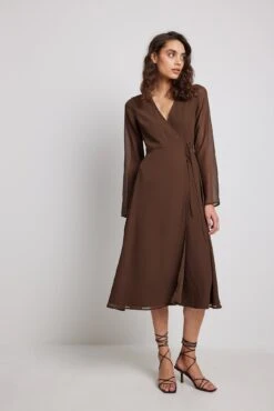 Robe Mi-longue Cache-coeur