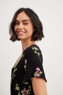 NA-KD Maxi Robe Portefeuille -Lady Doux Soldes Magasin nakd wrap maxi dress 1100 006143 0798 28889 1