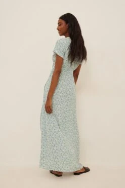 NA-KD Maxi Robe Portefeuille -Lady Doux Soldes Magasin nakd wrap maxi dress 1100 006143 2196 2265 1