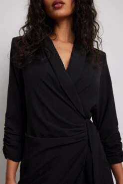 NA-KD Robe Chemise Coupe Portefeuille 11 NA-KD Robe Chemise Coupe Portefeuille -Lady Doux Soldes Magasin nakd wrap shirt dress 1100 006878 0002 0866