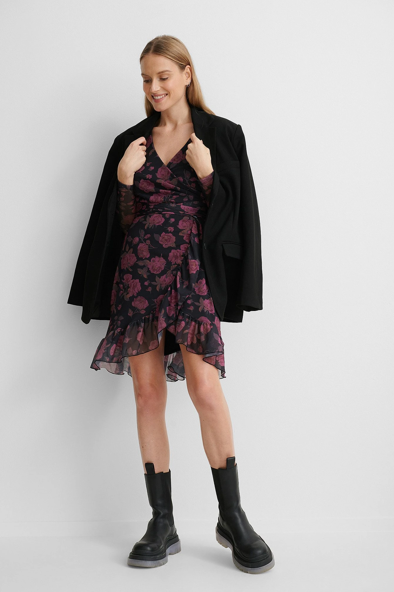 NA-KD Robe Cache-Cœur À Nouer En Maille 8 NA-KD Robe Cache-Cœur À Nouer En Maille – Image 8