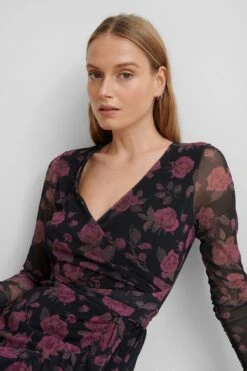 NA-KD Robe Cache-Cœur À Nouer En Maille 18 NA-KD Robe Cache-Cœur À Nouer En Maille -Lady Doux Soldes Magasin nakd wrap tie mesh dress 1100 003978 0793 04a