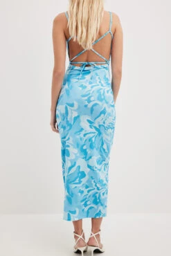 Robe Longue à Col Bénitier -Lady Doux Soldes Magasin nakdcowl neck maxi dress 1017 001905 4329 29223