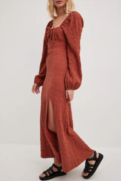 Robe Mi-longue Structurée à Armatures -Lady Doux Soldes Magasin nakdstructured cups midi dress 1014 001330 0732 29409