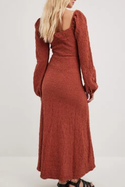 Robe Mi-longue Structurée à Armatures -Lady Doux Soldes Magasin nakdstructured cups midi dress 1014 001330 0732 29432