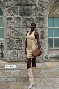 Robe Courte à Détail Torsadé 13 Robe Courte à Détail Torsadé -Lady Doux Soldes Magasin nimah 21 1749 000040 0295 social copy